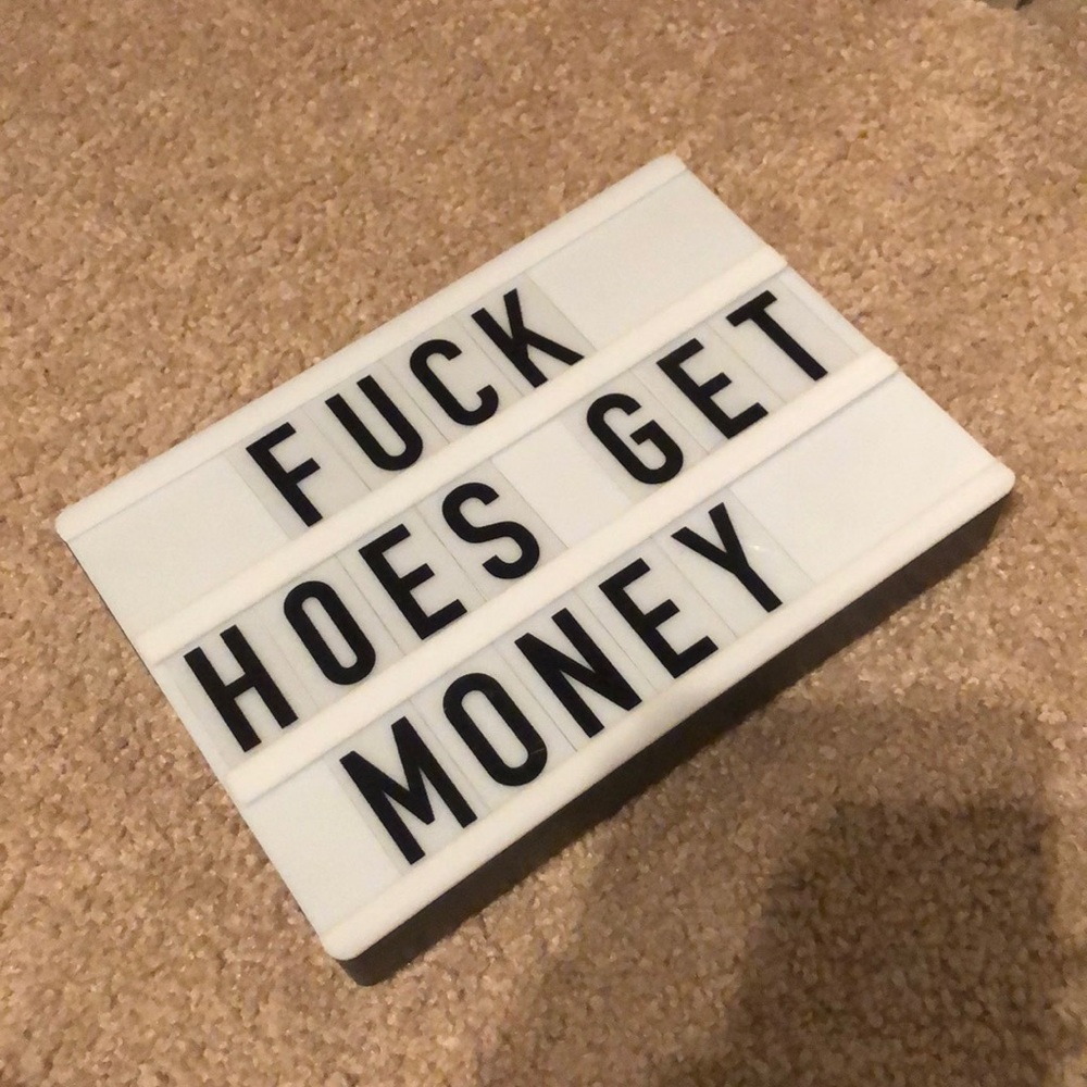 Light up sign